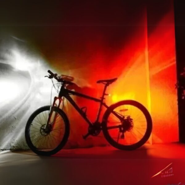 Kit x 5 Kit Luces Bicicleta Silicona Led Blanca + Roja Pilas Color Rojo - Image 3